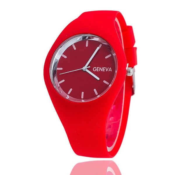 2020 Geneva Women Sport Watches Cream Color Ultra-thin Fashion Gift Silicone Strap Leisure Watch Women Women's Jelly Watches - Image 55