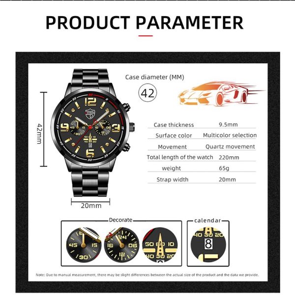 Luxury Fashion Mens Watches Men Business Stainless Steel Quartz Wrist Watch Man Sports Casual Leather Watch relogio masculino - Image 56
