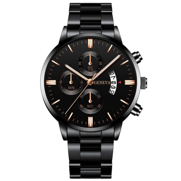 reloj hombre Fashion Men Stainless Steel Watch Luxury Calendar Quartz Wrist Watch Business Watches for Man Clock montre homme - Image 7