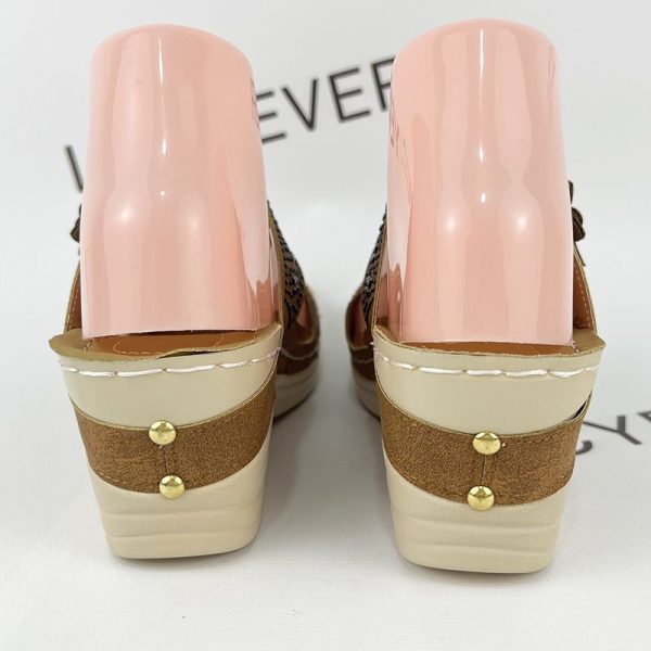 Lucyever Crystal Thick Sole Slippers for Women Summer Flower Wedges Sandals Woman 2022 Non Slip Beach Shoes Ladies Plus Size 43 - Image 197