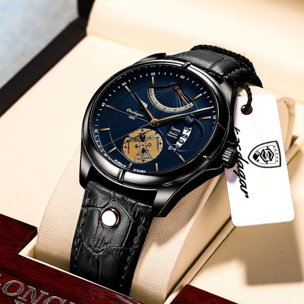 Swiss Brand POEDAGAR Men Watch Fashion Top Luxury Sport Men's Wristwatch Waterproof Luminous Leather Date Quartz Watches Man Box - Image 37