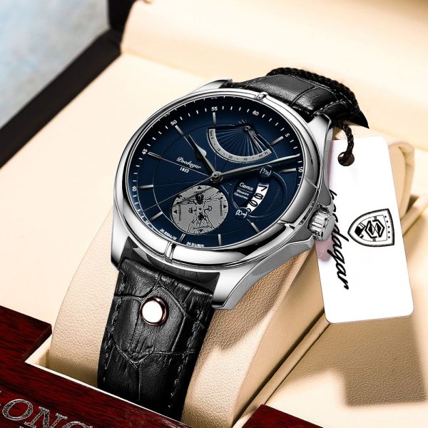 Swiss Brand POEDAGAR Men Watch Fashion Top Luxury Sport Men's Wristwatch Waterproof Luminous Leather Date Quartz Watches Man Box - Image 25