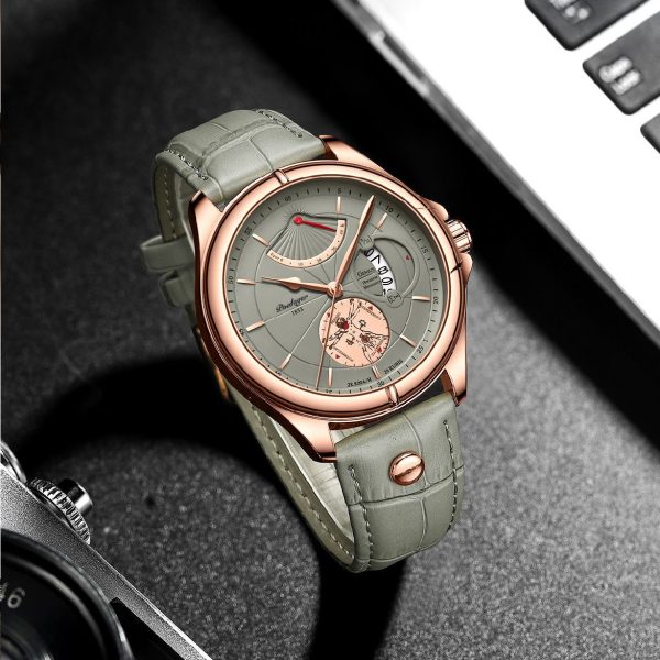Swiss Brand POEDAGAR Men Watch Fashion Top Luxury Sport Men's Wristwatch Waterproof Luminous Leather Date Quartz Watches Man Box - Image 6
