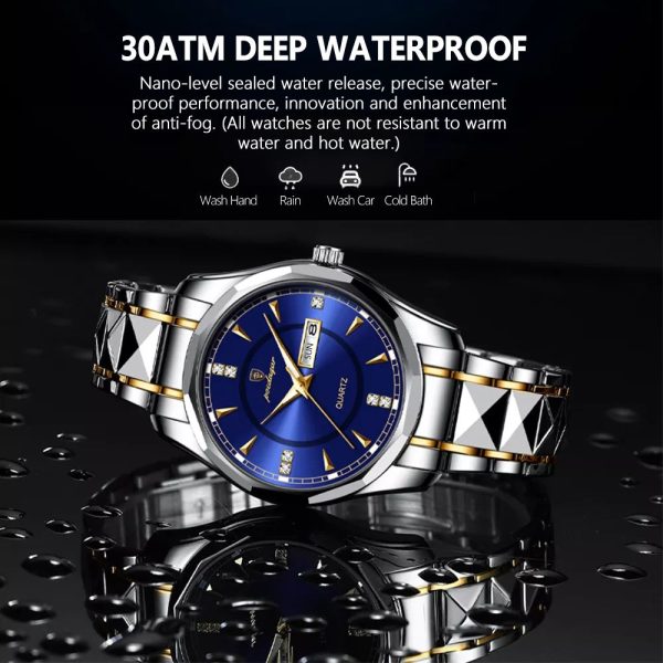 POEDAGAR 2021 New Fashion Men's Watches Stainless Steel Top Brand Luxury Waterproof Men Quartz Wristwatches Relogio Masculino - Image 9