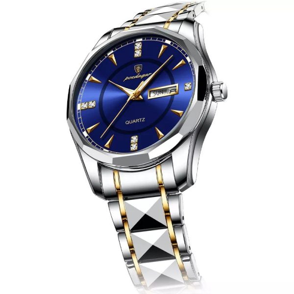 POEDAGAR 2021 New Fashion Men's Watches Stainless Steel Top Brand Luxury Waterproof Men Quartz Wristwatches Relogio Masculino - Image 4