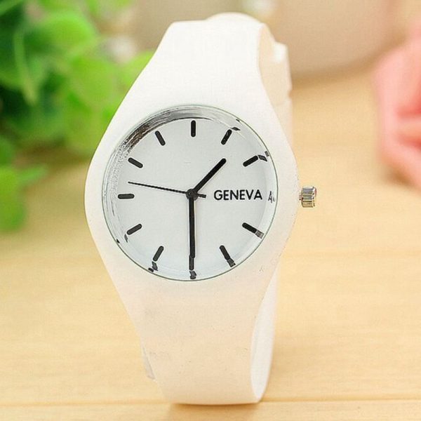 2020 Geneva Women Sport Watches Cream Color Ultra-thin Fashion Gift Silicone Strap Leisure Watch Women Women's Jelly Watches - Image 39