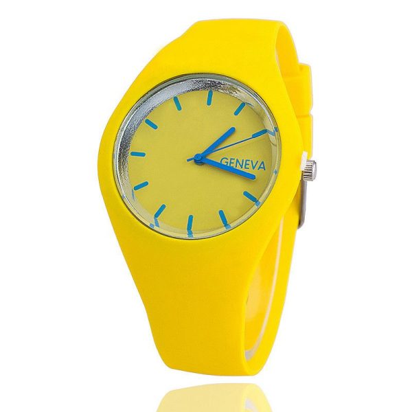 2020 Geneva Women Sport Watches Cream Color Ultra-thin Fashion Gift Silicone Strap Leisure Watch Women Women's Jelly Watches - Image 37