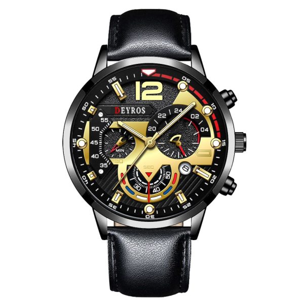 2022 Fashion Mens Watches Luxury Stainless Steel Quartz Wristwatch Calendar Luminous Clock Men Business Casual Leather Watch - Image 49