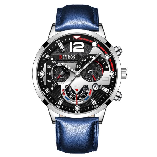 2022 Fashion Mens Watches Luxury Stainless Steel Quartz Wristwatch Calendar Luminous Clock Men Business Casual Leather Watch - Image 61