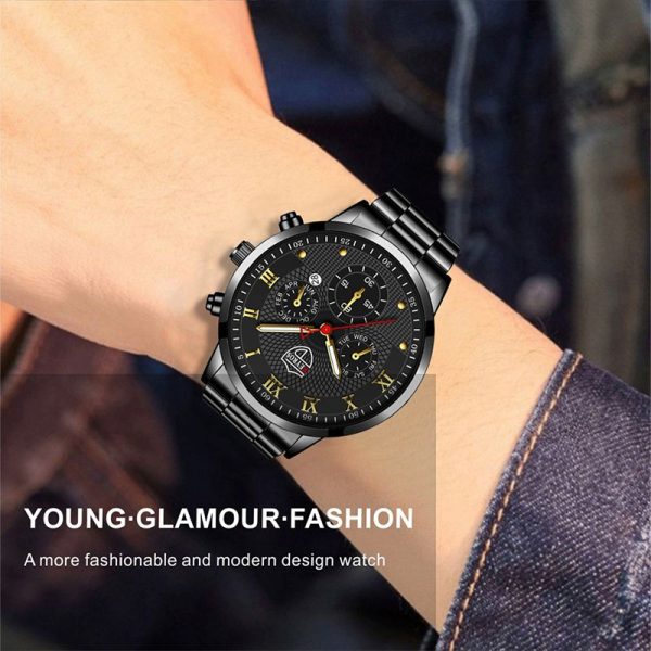 Fashion Mens Watches for Men Sports Luminous Clock Stainless Steel Quartz Wrist Watch Man Business Leather Watch montre homme - Image 12