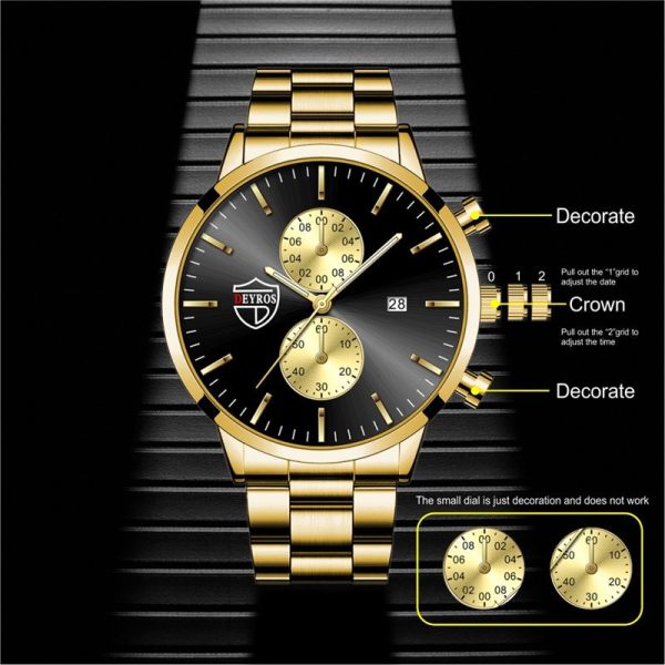 Fashion Mens Luxury Watches for Men Stainless Steel Quartz Wristwatch Man Casual Leather Watch Luminous Clock relogio masculino - Image 50