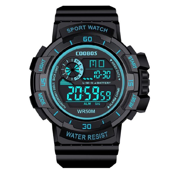 Cool Luminous Men Sport Watch High-end Silicone Strap Military Wrist Watch Led Calendar Waterproof Digital Watch reloj de hombre - Image 19