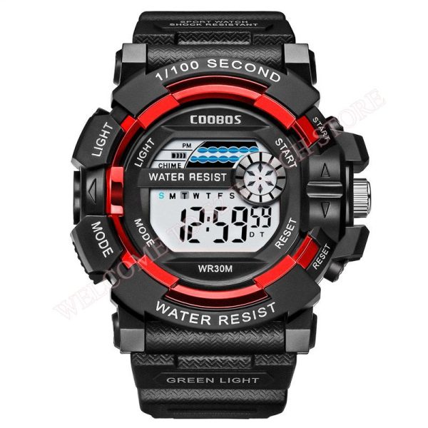 Cool Luminous Men Sport Watch High-end Silicone Strap Military Wrist Watch Led Calendar Waterproof Digital Watch reloj de hombre - Image 109