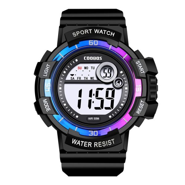 Cool Luminous Men Sport Watch High-end Silicone Strap Military Wrist Watch Led Calendar Waterproof Digital Watch reloj de hombre - Image 7