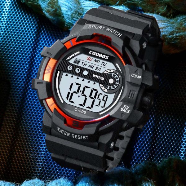 Cool Luminous Men Sport Watch High-end Silicone Strap Military Wrist Watch Led Calendar Waterproof Digital Watch reloj de hombre - Image 91