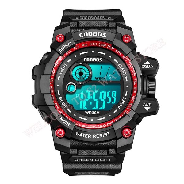 Cool Luminous Men Sport Watch High-end Silicone Strap Military Wrist Watch Led Calendar Waterproof Digital Watch reloj de hombre - Image 79