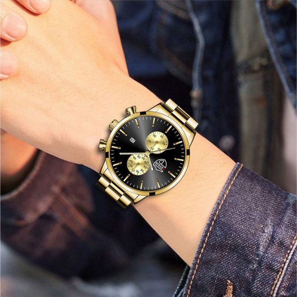 Fashion Mens Luxury Watches for Men Stainless Steel Quartz Wristwatch Man Casual Leather Watch Luminous Clock relogio masculino - Image 6