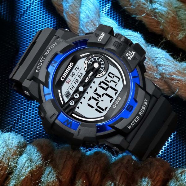 Cool Luminous Men Sport Watch High-end Silicone Strap Military Wrist Watch Led Calendar Waterproof Digital Watch reloj de hombre - Image 85
