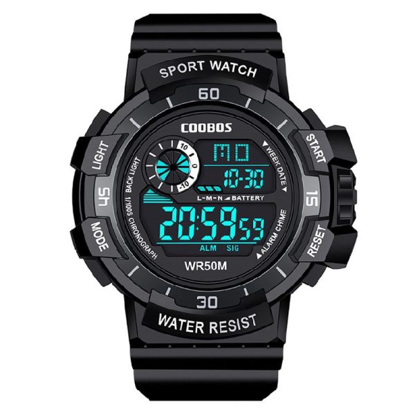 Cool Luminous Men Sport Watch High-end Silicone Strap Military Wrist Watch Led Calendar Waterproof Digital Watch reloj de hombre - Image 61