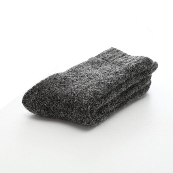 5 Pairs Socks Men Super Thicker Solid Sock Merino Wool Rabbit Socks Against Cold Snow Russia Winter Warm Funny Happy Male Sock - Image 5