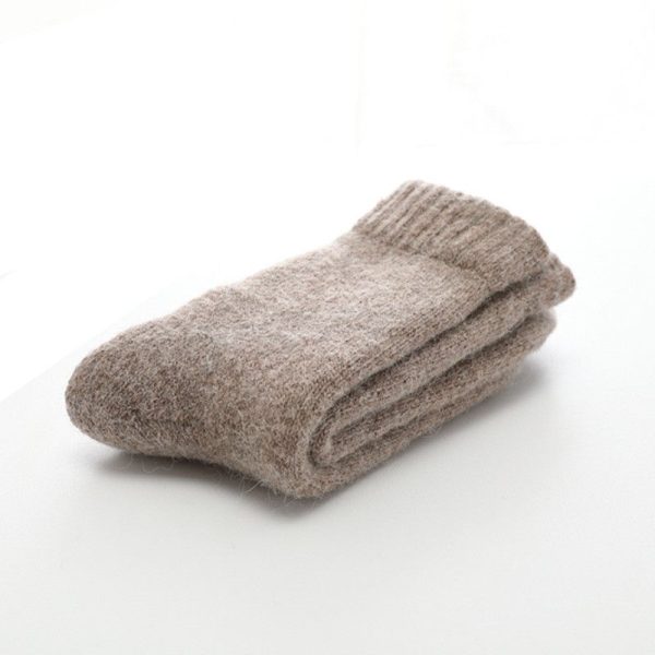 5 Pairs Socks Men Super Thicker Solid Sock Merino Wool Rabbit Socks Against Cold Snow Russia Winter Warm Funny Happy Male Sock - Image 7