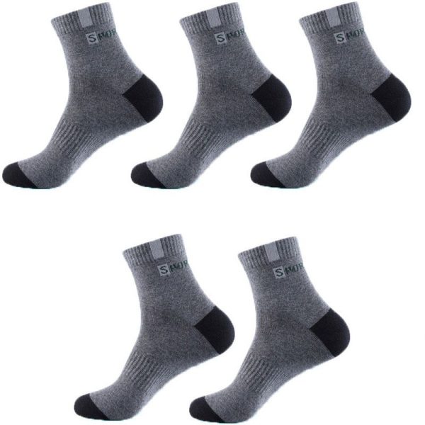 6 Pairs High-quality Bamboo Fiber Breathable Deodorant Business Men Tube Socks For Autumn And Spring Summer Plus Size EUR 38-47 - Image 11