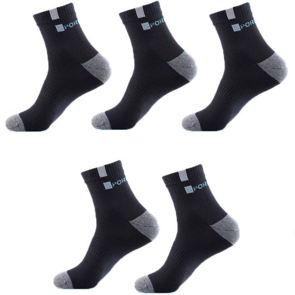 6 Pairs High-quality Bamboo Fiber Breathable Deodorant Business Men Tube Socks For Autumn And Spring Summer Plus Size EUR 38-47 - Image 7