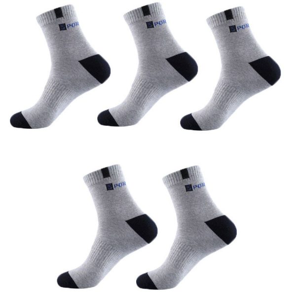6 Pairs High-quality Bamboo Fiber Breathable Deodorant Business Men Tube Socks For Autumn And Spring Summer Plus Size EUR 38-47 - Image 3