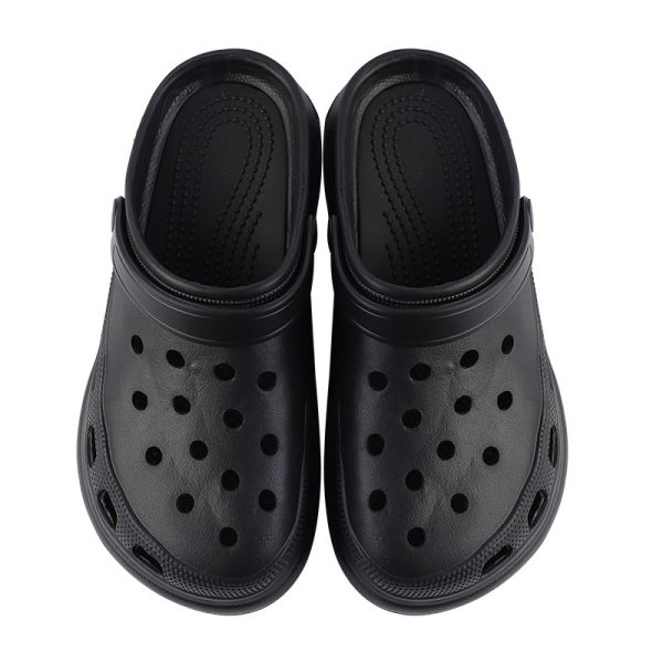 Beach summer thick soled hole shoes Baotou sandals Women's outdoor slope heel with accessories Garden shoes wholesale - Image 23