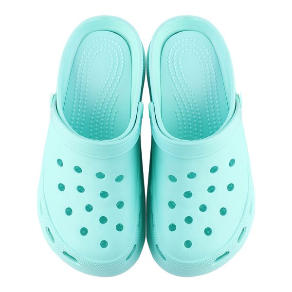 Beach summer thick soled hole shoes Baotou sandals Women's outdoor slope heel with accessories Garden shoes wholesale - Image 10