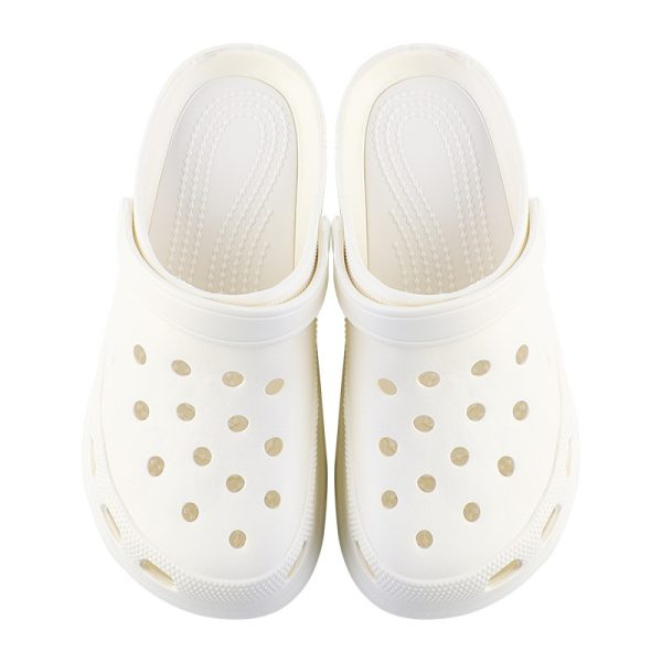 Beach summer thick soled hole shoes Baotou sandals Women's outdoor slope heel with accessories Garden shoes wholesale - Image 12