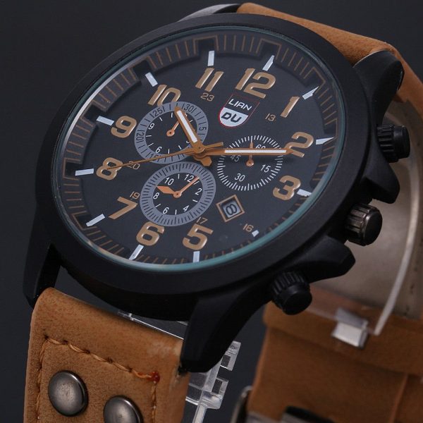 Men's Quartz Watch Fashion Simple Business Belt Quartz Watch Men's Watch Student Wristwatch - Image 24
