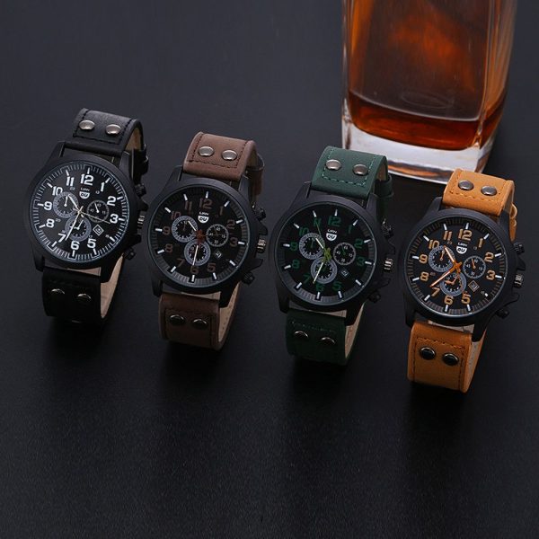 Men's Quartz Watch Fashion Simple Business Belt Quartz Watch Men's Watch Student Wristwatch - Image 25