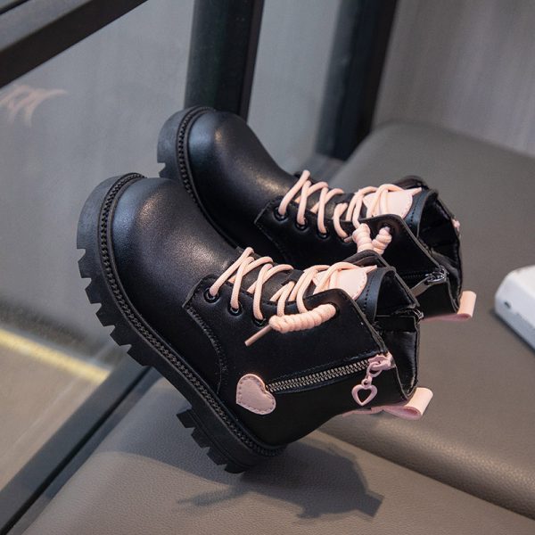 A cute pair of padded girls' boots, lightweight, non-slip, with a side zipper for easy on and off, warm and cozy - Image 35