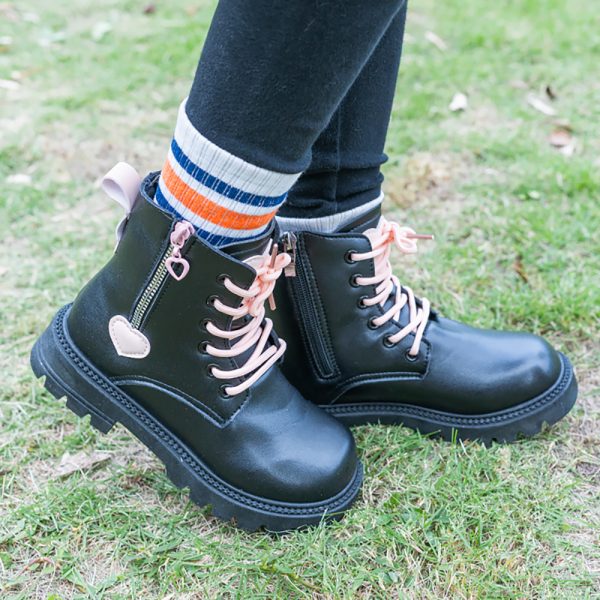 A cute pair of padded girls' boots, lightweight, non-slip, with a side zipper for easy on and off, warm and cozy - Image 21