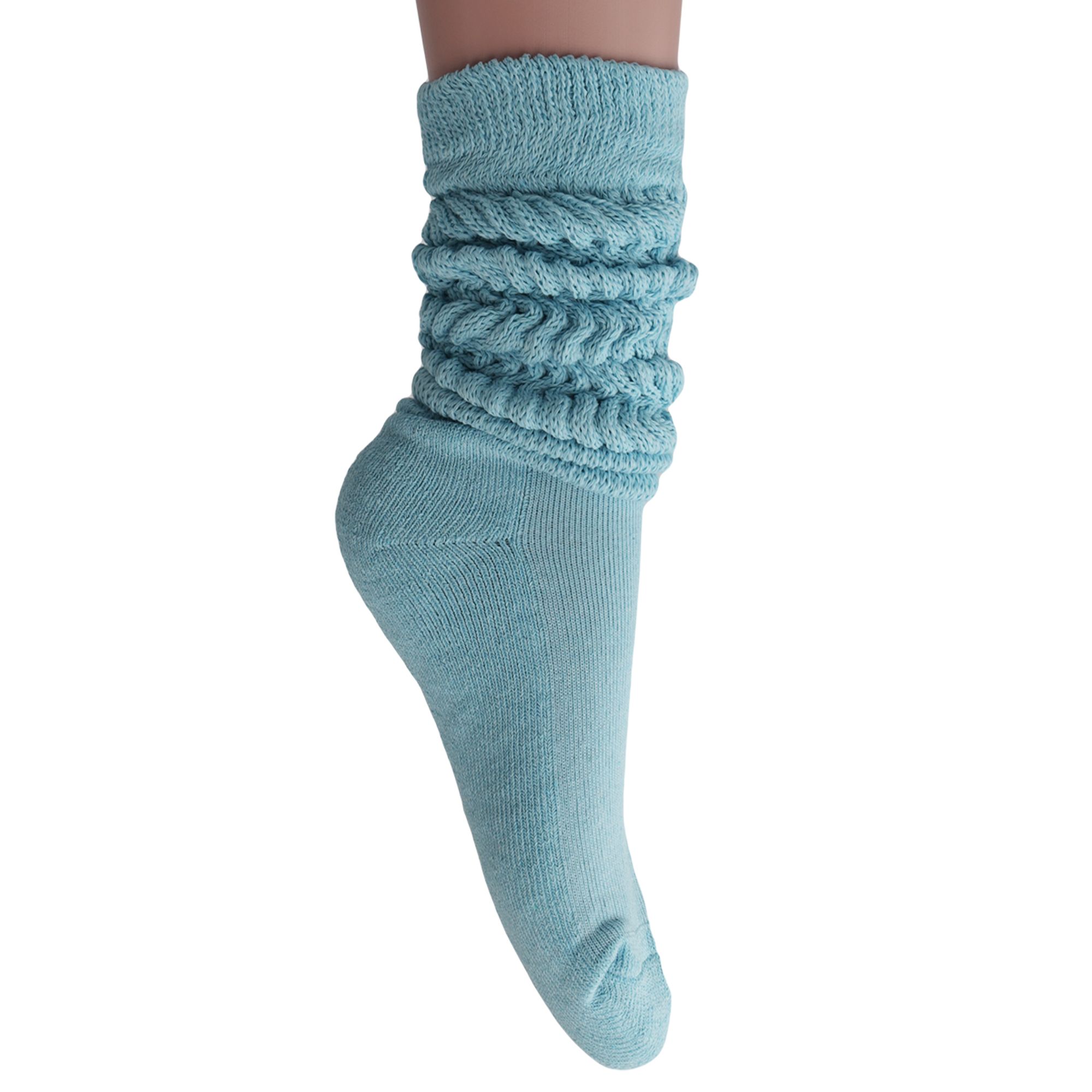 Slouch Socks for Women Extra Long Heavy Slouchy Scrunch Cotton Socks 1 Pair Shoe Size 5 to 10 - Image 91