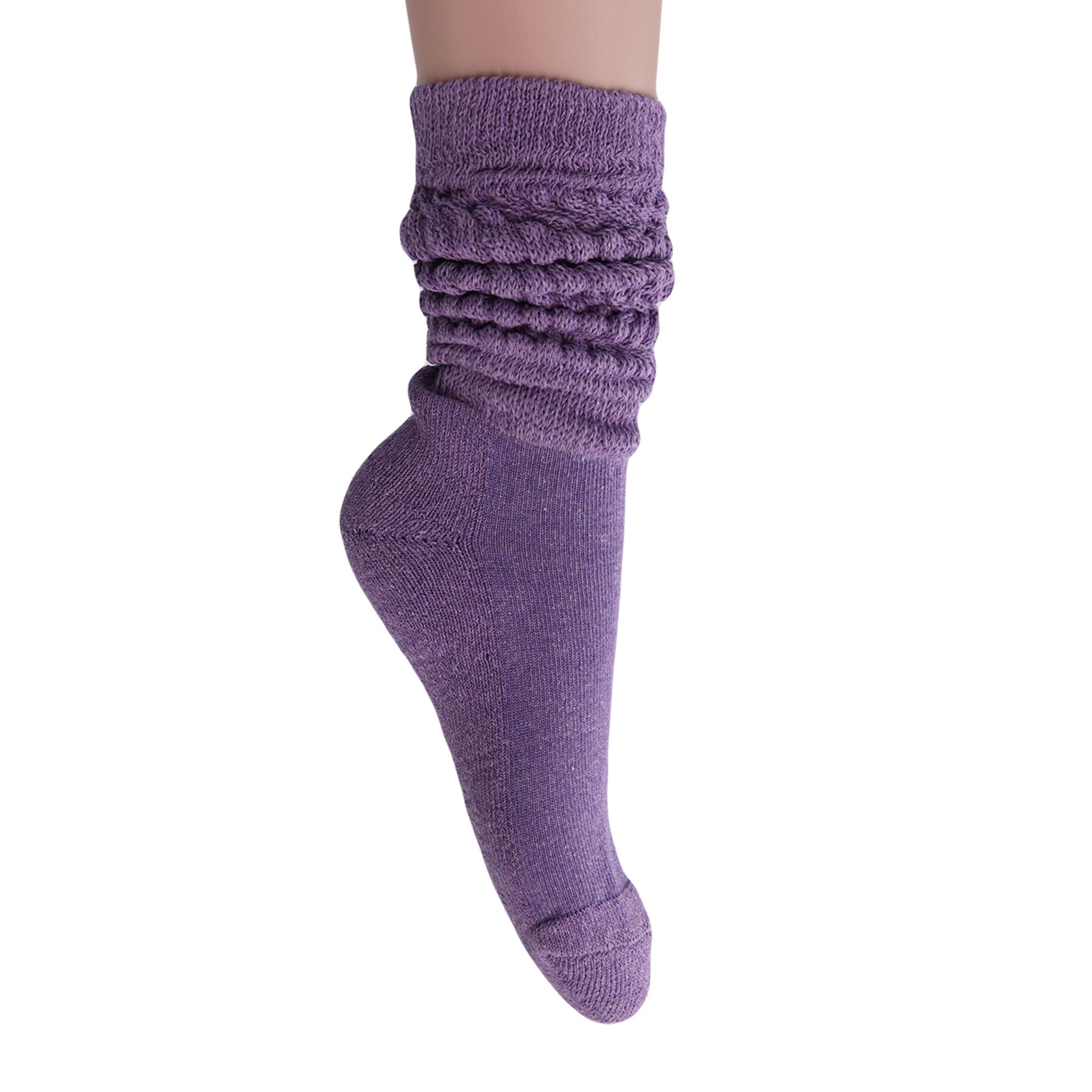 Slouch Socks for Women Extra Long Heavy Slouchy Scrunch Cotton Socks 1 Pair Shoe Size 5 to 10 - Image 136