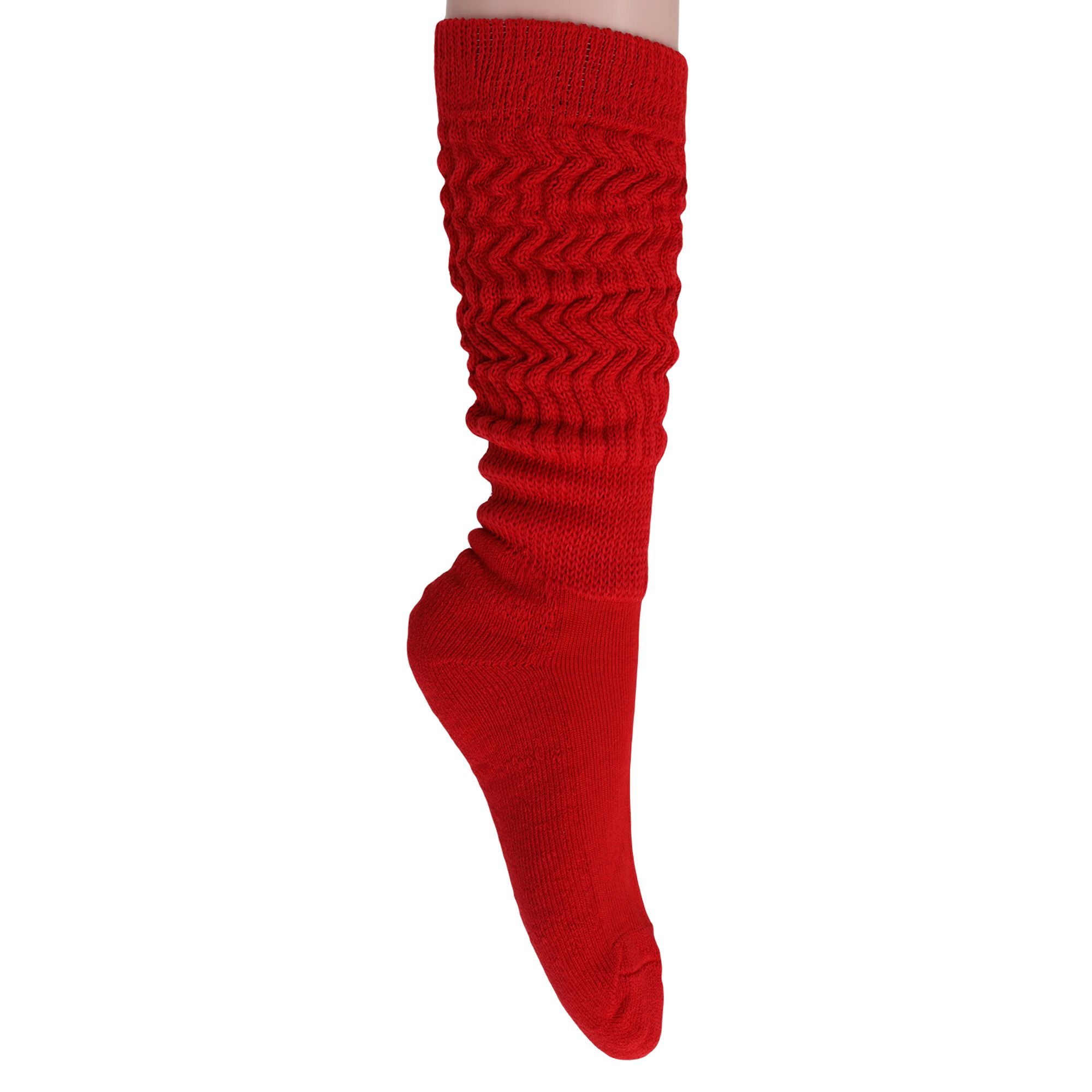 Slouch Socks for Women Extra Long Heavy Slouchy Scrunch Cotton Socks 1 Pair Shoe Size 5 to 10 - Image 68