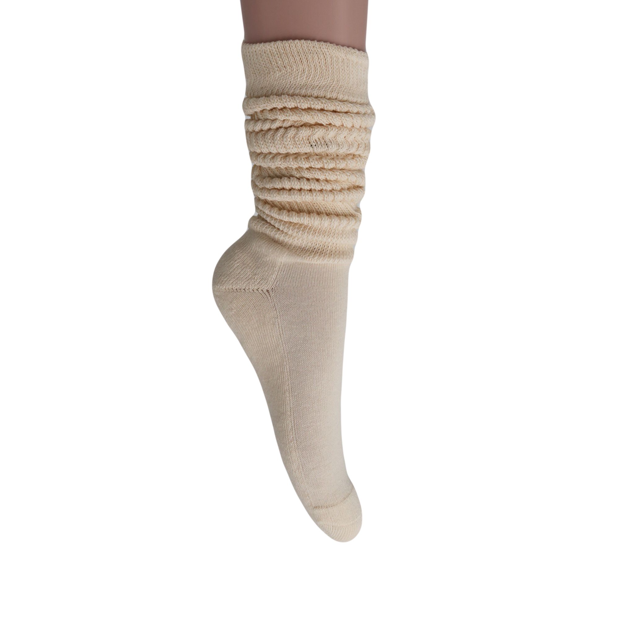 Slouch Socks for Women Extra Long Heavy Slouchy Scrunch Cotton Socks 1 Pair Shoe Size 5 to 10 - Image 86