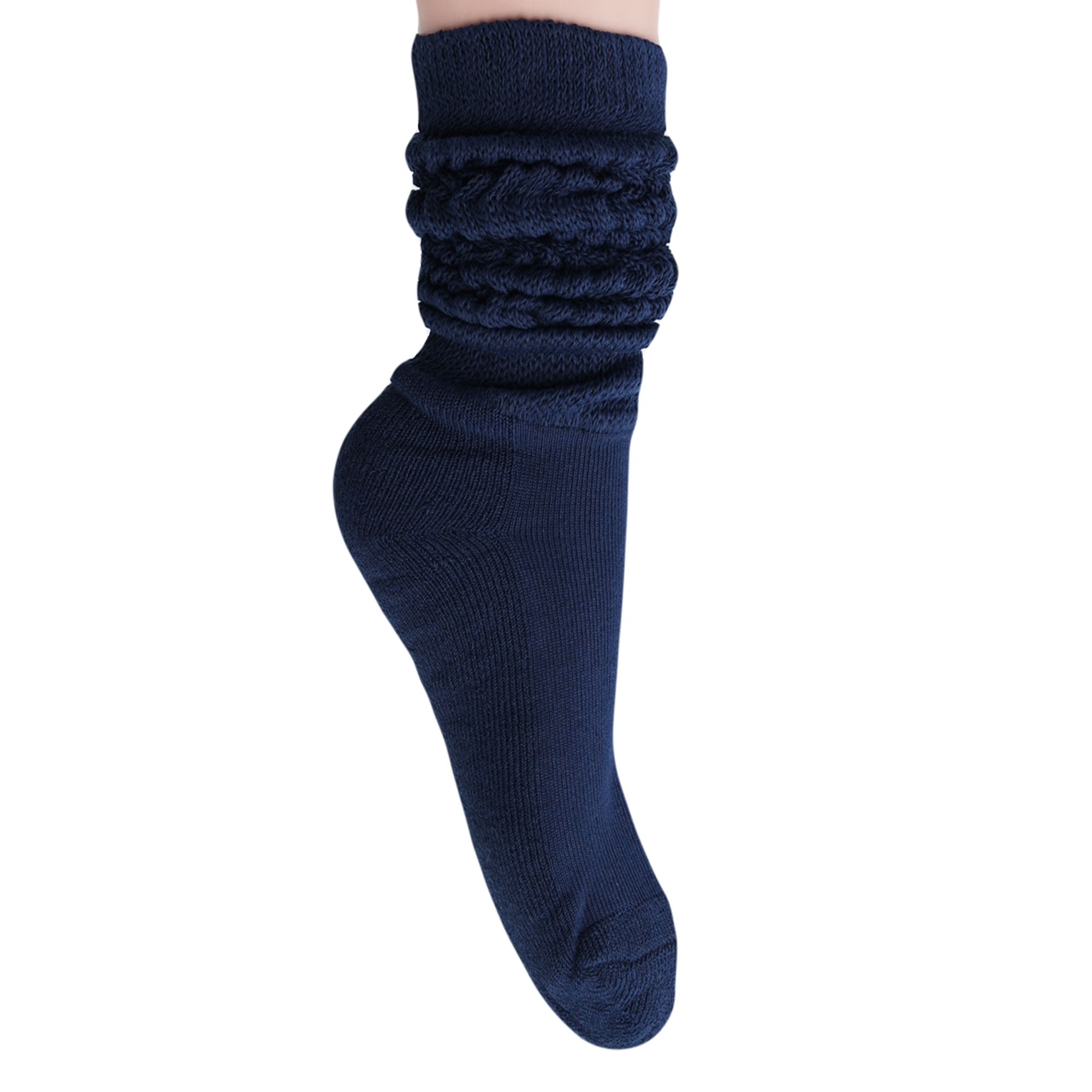 Slouch Socks for Women Extra Long Heavy Slouchy Scrunch Cotton Socks 1 Pair Shoe Size 5 to 10 - Image 21