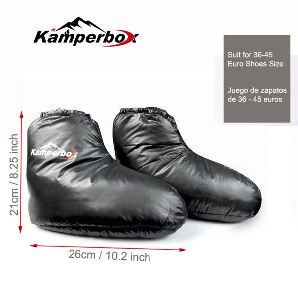 Kamperbox Down Slippers Down Socks Camping Down Booties for Sleeping Bag Camping AQ3 - Image 7