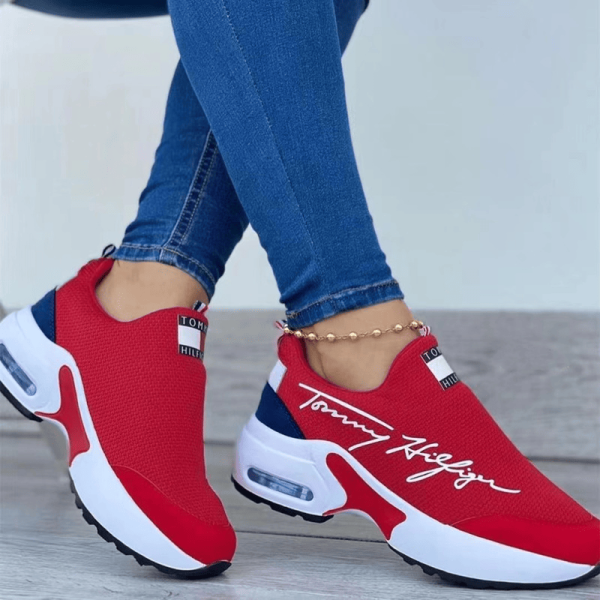 Tennis Shoes for Women 2022 Gym Sports Shoes Female Wedge Platform Sneakers Lace-up Breathable Walking Shoes Tenis Feminino - Image 145