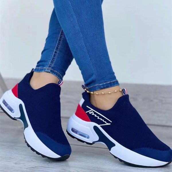 Tennis Shoes for Women 2022 Gym Sports Shoes Female Wedge Platform Sneakers Lace-up Breathable Walking Shoes Tenis Feminino - Image 160