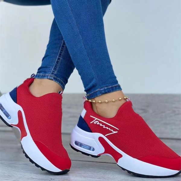 Tennis Shoes for Women 2022 Gym Sports Shoes Female Wedge Platform Sneakers Lace-up Breathable Walking Shoes Tenis Feminino - Image 68