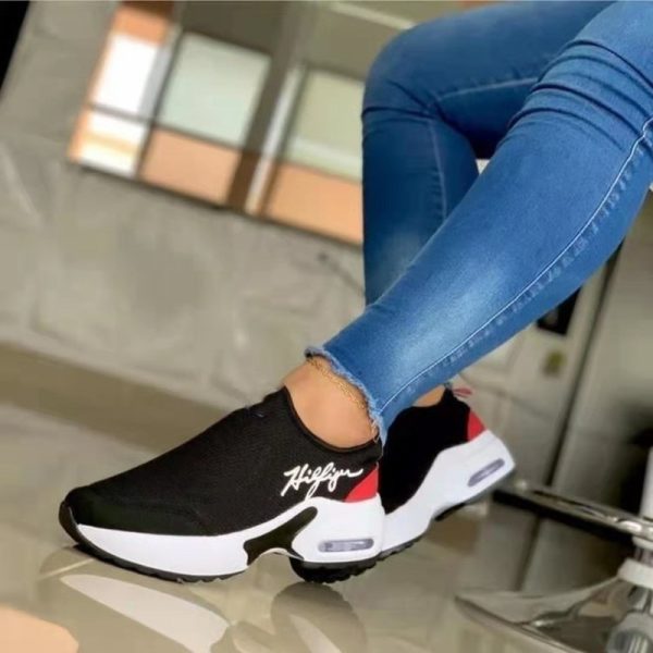 Tennis Shoes for Women 2022 Gym Sports Shoes Female Wedge Platform Sneakers Lace-up Breathable Walking Shoes Tenis Feminino - Image 173