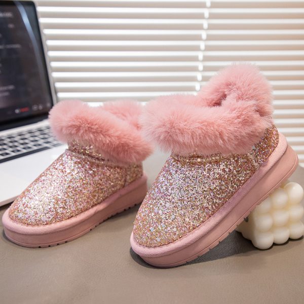 The main winter snow boots for girls plus cashmere cotton shoes high top shoes for men shoes for women shoes for students - Image 44