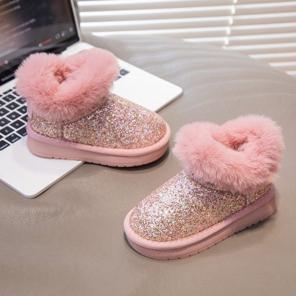 The main winter snow boots for girls plus cashmere cotton shoes high top shoes for men shoes for women shoes for students - Image 28