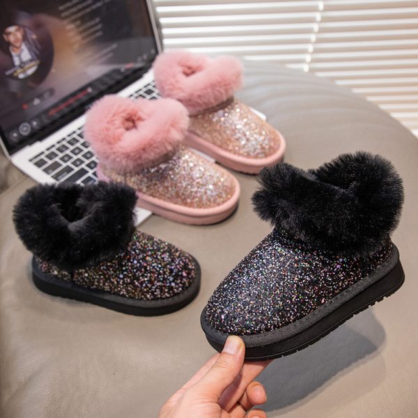 The main winter snow boots for girls plus cashmere cotton shoes high top shoes for men shoes for women shoes for students - Image 84