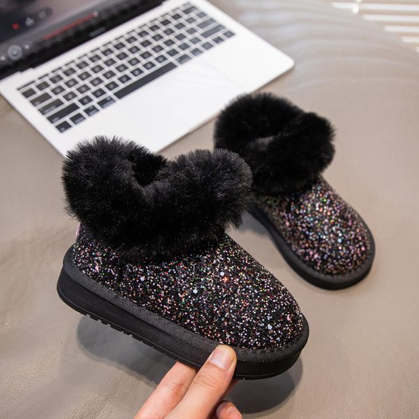 The main winter snow boots for girls plus cashmere cotton shoes high top shoes for men shoes for women shoes for students - Image 88