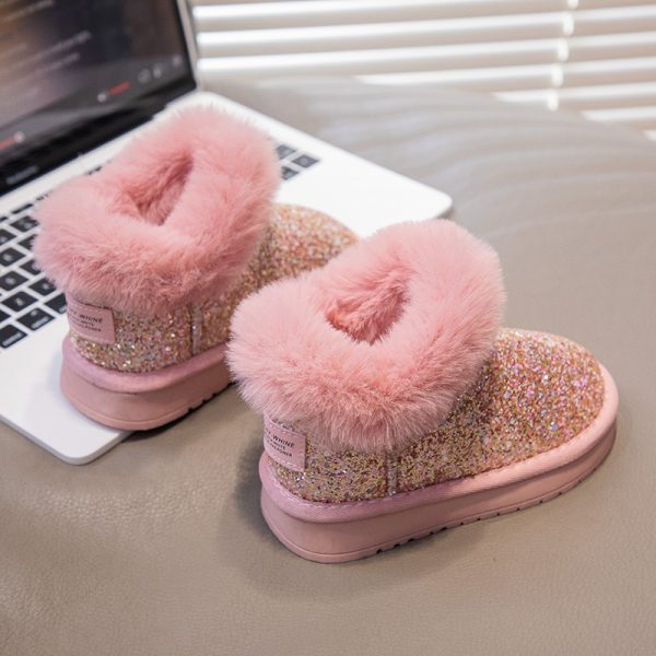 The main winter snow boots for girls plus cashmere cotton shoes high top shoes for men shoes for women shoes for students - Image 53